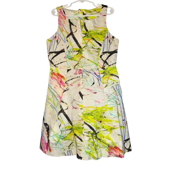 Milly Minis Scribble Print Racerback Dress Girls Size 8 Party Event Fun Colorful - Picture 1 of 7